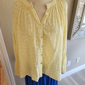 Free People Button Down Blouse